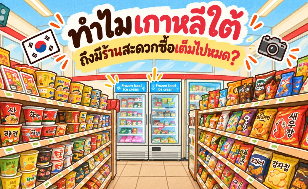 ทำไมเกาหลีใต้ ถึงมีร้านสะดวกซื้อเต็มไปหมด? รู้จักวัฒนธรรม Convenience Store ของเกาหลี
