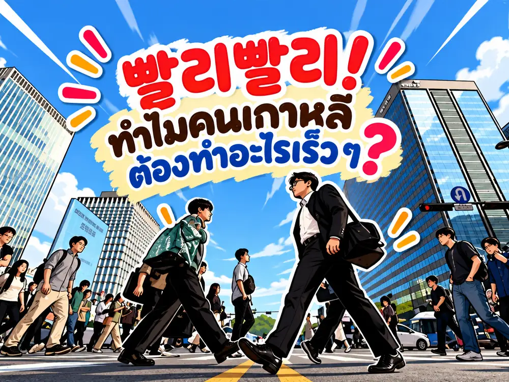 빨리빨리 (ปัลลี ปัลลี) ทำไมคนเกาหลีถึงชอบทำอะไรเร็ว? รู้จักวัฒนธรรม “เร็ว ๆ” ที่มากกว่าคำว่ารีบ