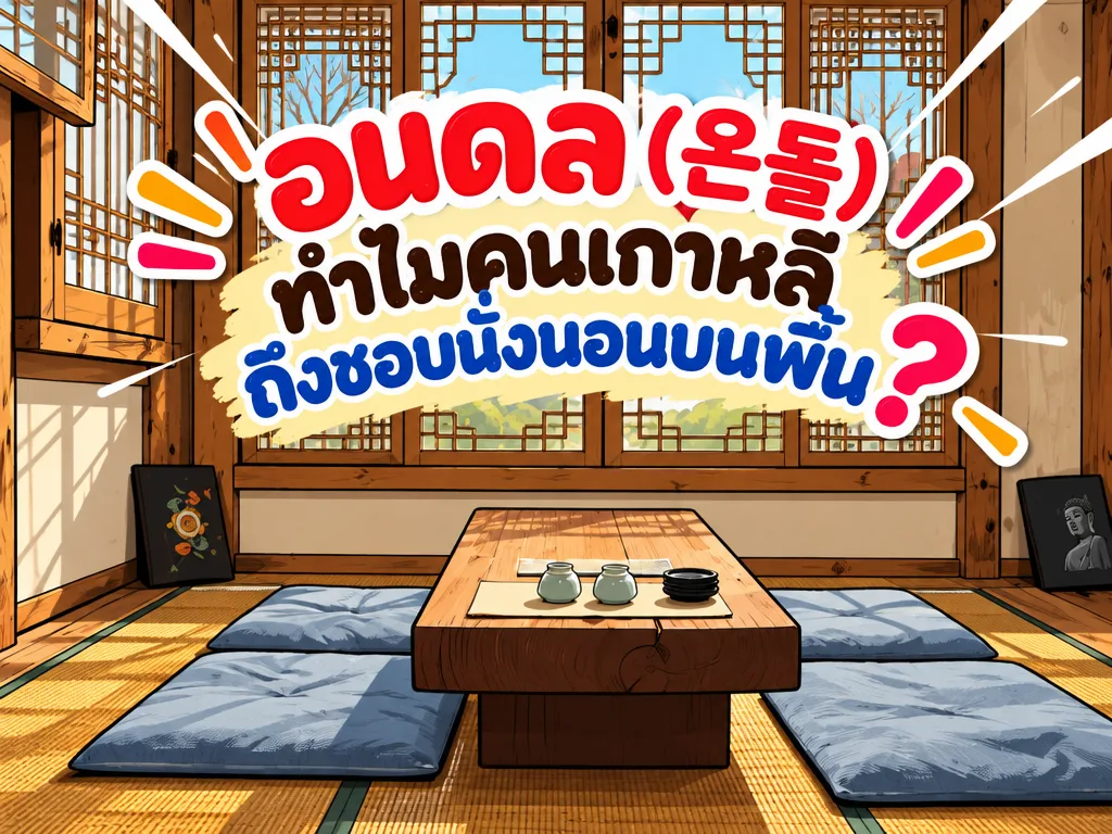 อนดล (온돌) คืออะไร? ทำไมคนเกาหลีถึงนิยมใช้ชีวิตบนพื้นบ้าน
